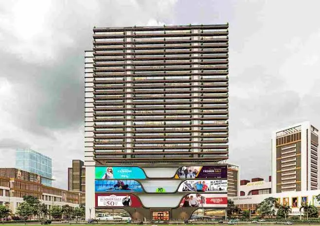 Kuwait Mall Bahria Town Lahore high-rise with shopping podium, artist's impression