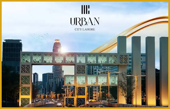 Urban City Lahore entrance gate and skyline, artist's impression